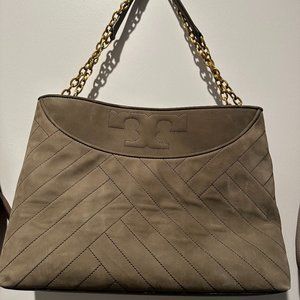 Tory Burch Alexa Suede Shoulder Bag